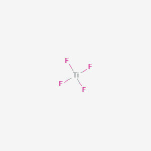 Chemical structure of Titanium(IV) fluoride