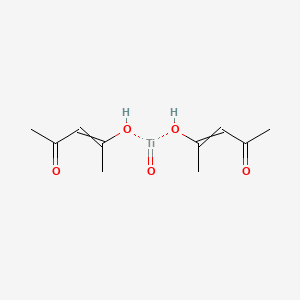 Chemical structure of Titanium(IV) oxyacetylacetonate