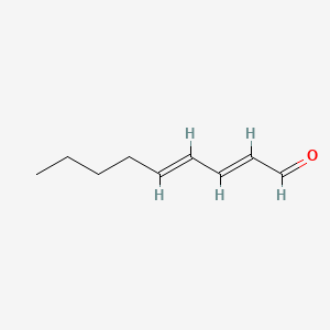 Chemical structure of 2,4-Nonadienal