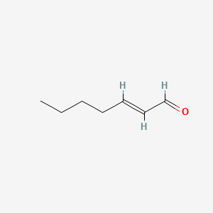 Chemical structure of 2-Heptenal