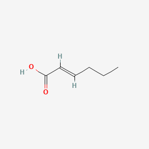Chemical structure of trans-Hex-2-enoic acid