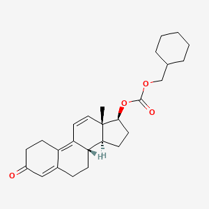 Chemical structure of Trenbolone hexahydrobenzylcarbonate