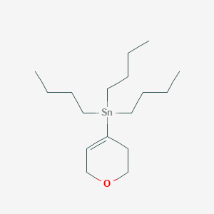 Chemical structure of 4-Tributylstannyl-3,6-dihydro-2H-pyran