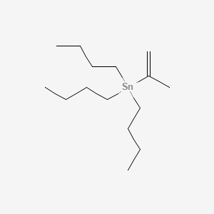 Chemical structure of Tributyl(prop-1-en-2-yl)stannane