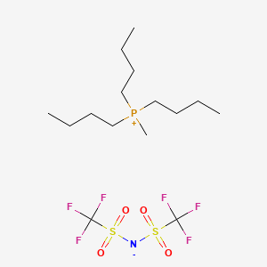 Chemical structure of TRibutylmethylphosphonium bis(trifluoromethanesulfonyl)imide