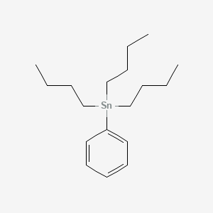 Chemical structure of Tributylphenyltin