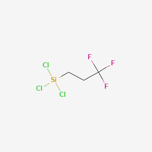 Chemical structure of 3,3,3-Trifluoropropyltrichlorosilane
