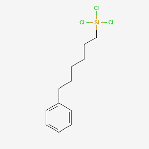 Chemical structure of Trichloro(6-phenylhexyl)silane