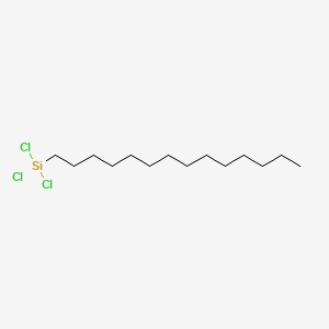 Chemical structure of Trichloro(tetradecyl)silane