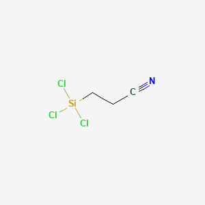 Chemical structure of Trichloro-2-cyanoethylsilane