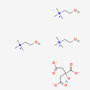 Chemical structure of Tricholine Citrate