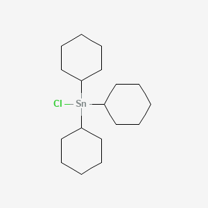 Chemical structure of Tricyclohexyltin chloride