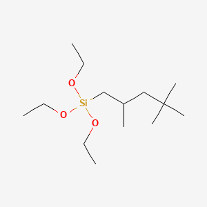 Chemical structure of Triethoxy(2,4,4-trimethylpentyl)silane