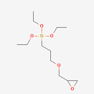 Chemical structure of Triethoxy(3-glycidyloxypropyl)silane