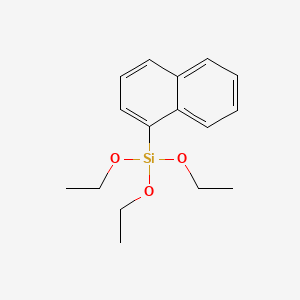 Chemical structure of Triethoxy(naphthalen-1-yl)silane