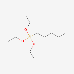 Chemical structure of Pentyltriethoxysilane