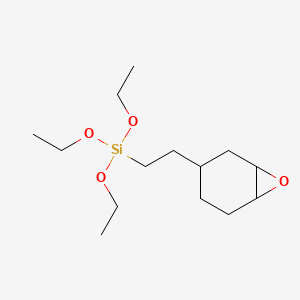 Chemical structure of 2-(3,4-Epoxycyclohexyl)ethyltriethoxy silane