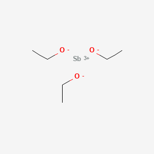 Chemical structure of Triethyl stibenite