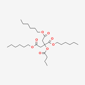 Chemical structure of Butyryl trihexyl citrate