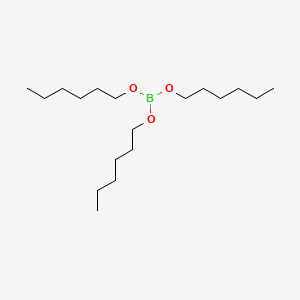 Chemical structure of Trihexyl borate