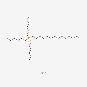 Chemical structure of Trihexyltetradecylphosphonium bromide
