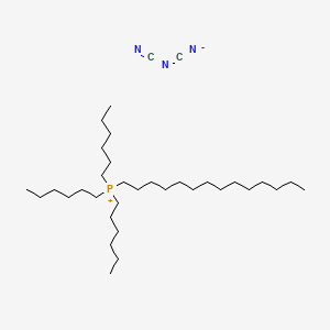 Chemical structure of Trihexyltetradecylphosphonium dicyanamide