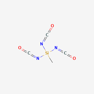 Chemical structure of Triisocyanato(methyl)silane