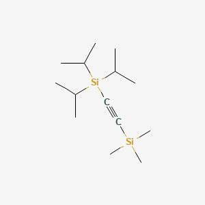 Chemical structure of Triisopropyl((trimethylsilyl)ethynyl)silane