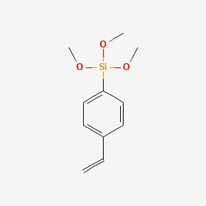 Chemical structure of Trimethoxy(4-vinylphenyl)silane