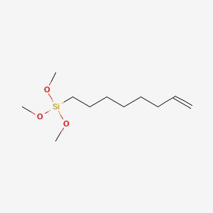 Chemical structure of 7-Octenyltrimethoxysilane
