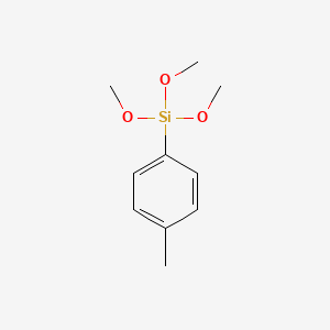 Chemical structure of Trimethoxy(p-tolyl)silane