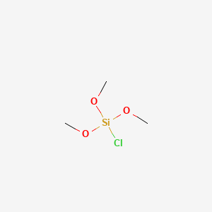 Chemical structure of Chlorotrimethoxysilane