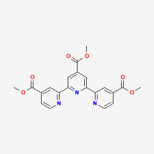 Chemical structure of Trimethyl 2,2':6',2''-Terpyridine-4,4',4''-tricarboxylate