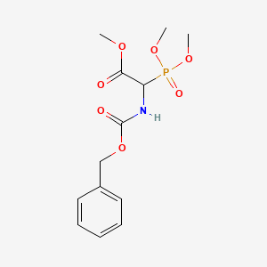 Chemical structure of Trimethyl N-(benzyloxycarbonyl)-2-phosphonoglycinate