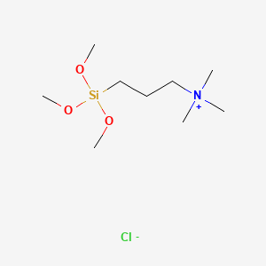 Chemical structure of Trimethyl[3-(trimethoxysilyl)propyl]ammonium chloride