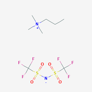 Chemical structure of Trimethylpropylammonium Bis(trifluoromethanesulfonyl)imide
