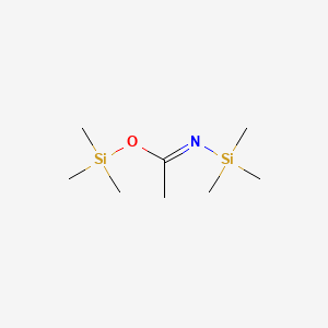 Chemical structure of trimethylsilyl N-trimethylsilylethanimidate