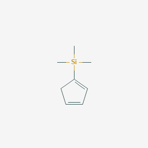 Chemical structure of Trimethylsilylcyclopentadiene (mixture of isomers)
