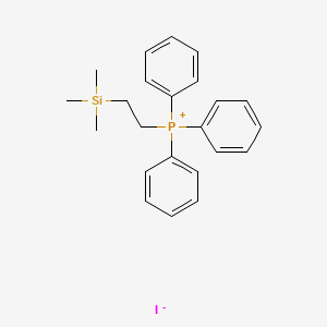 Chemical structure of (2-Trimethylsilylethyl)triphenylphosphonium Iodide