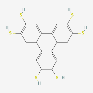 Chemical structure of 2,3,6,7,10,11-Triphenylenehexathiol