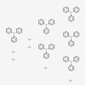Chemical structure of Triphenylphosphine copper(I) hydride hexamer