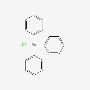 Chemical structure of Triphenyltin chloride