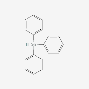 Chemical structure of Triphenylstannane