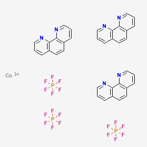Chemical structure of Tris(1,10-phenanthroline)cobalt(III) tris(hexafluorophosphate)