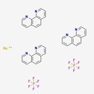 Chemical structure of Tris(1,10-phenanthroline)ruthenium(II) hexafluorophosphate