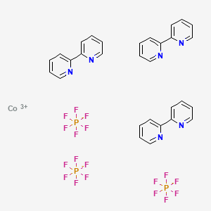 Chemical structure of Tris(2,2'-bipyridine)cobalt(III) tris(hexafluorophosphate)