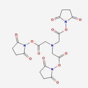 Chemical structure of Tris-succinimidyl aminotriacetate