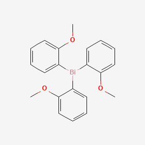 Chemical structure of Tris(2-methoxyphenyl)bismuthine
