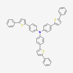 Chemical structure of Tris(4-(5-phenylthiophen-2-yl)phenyl)amine