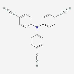 Chemical structure of Tris(4-ethynylphenyl)amine